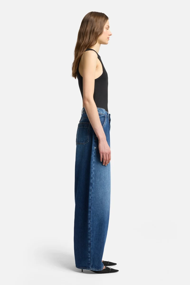 MANKIND Studded Balloon Jeans in Le Blue