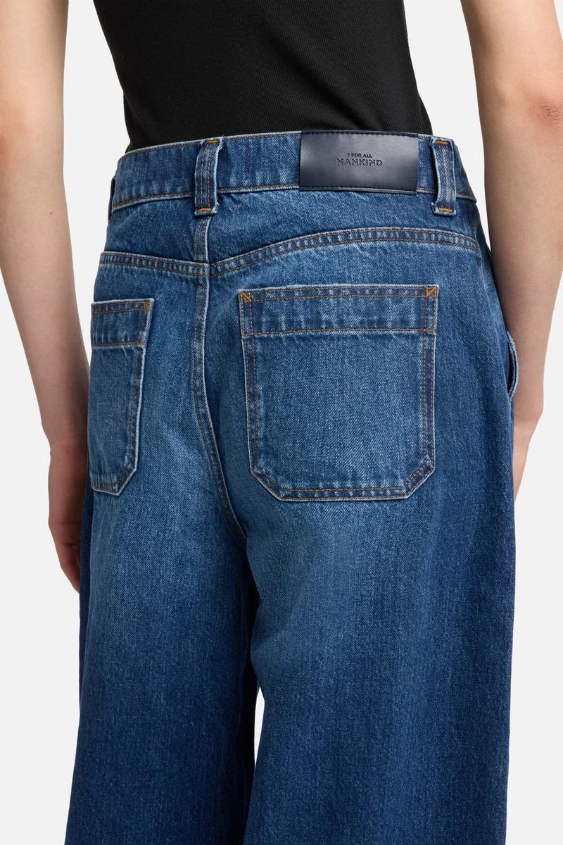 MANKIND Studded Balloon Jeans in Le Blue