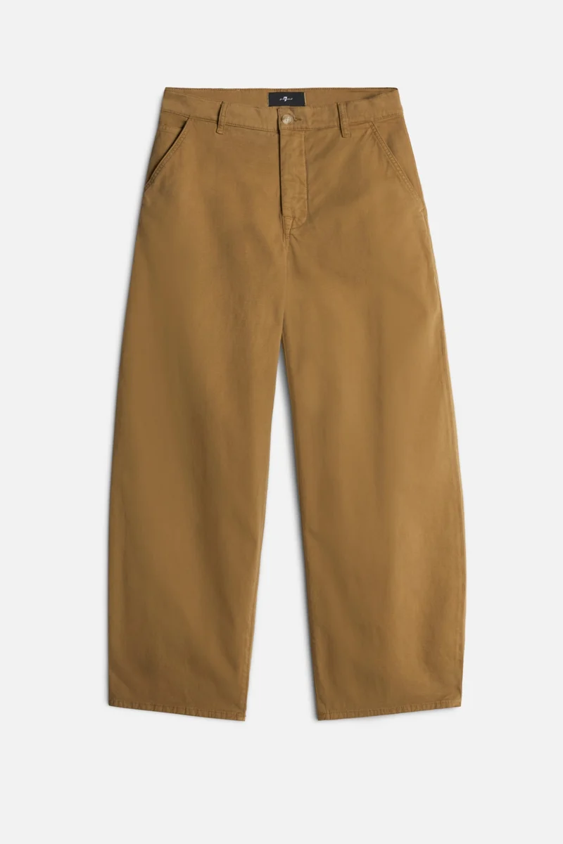 Comfort Twill Bonnie Barrel Leg in Sand Storm