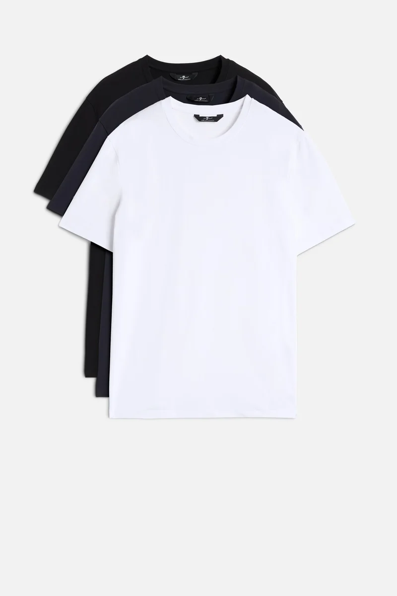 3 Pack Luxe Performance Tees in Multicolor