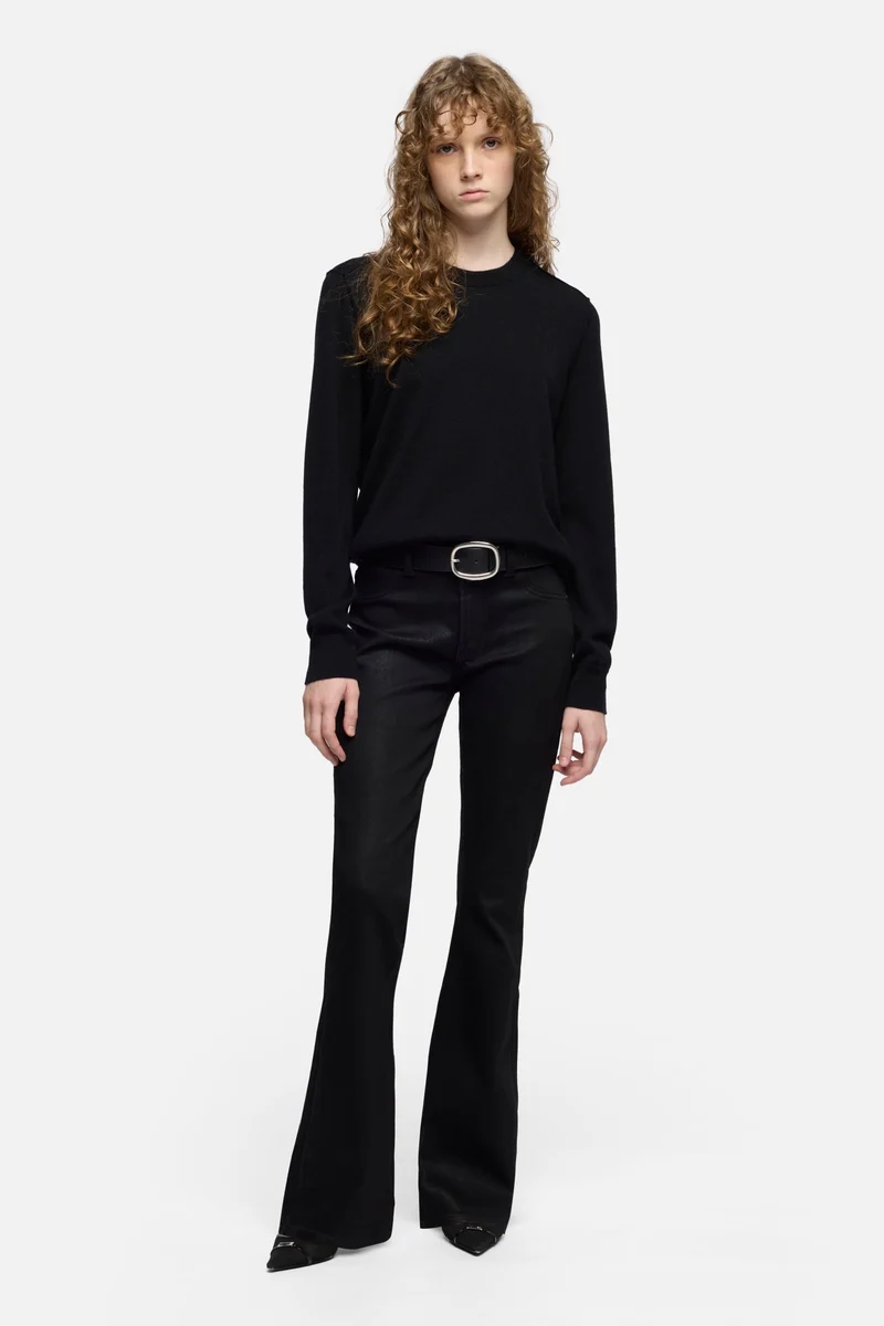 Tailorless Coated Bootcut in Black