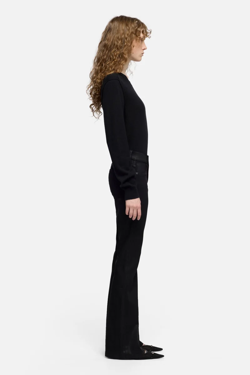 Tailorless Coated Bootcut in Black