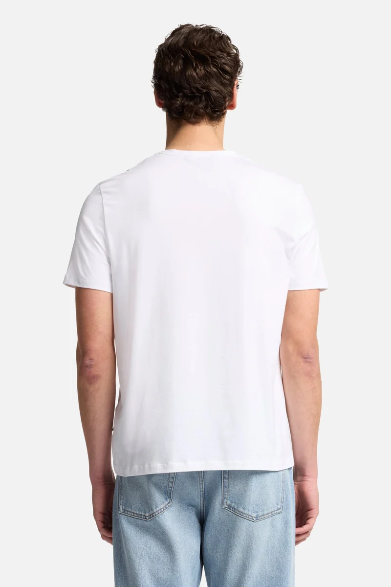 Luxe Performance V-Neck Tee in White
