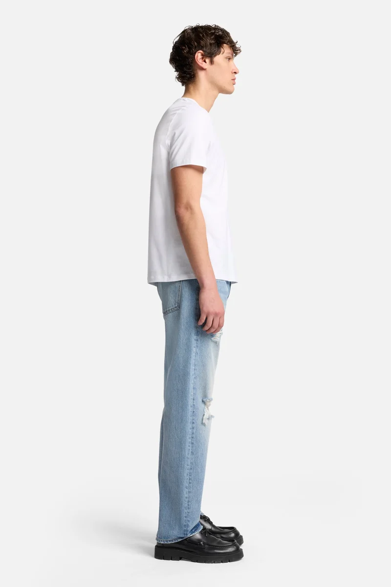 Luxe Performance V-Neck Tee in White