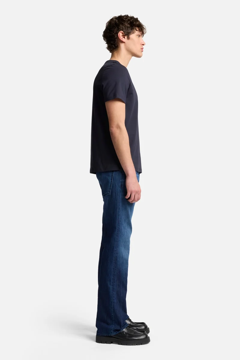 Luxe Performance V-Neck Tee in Navy
