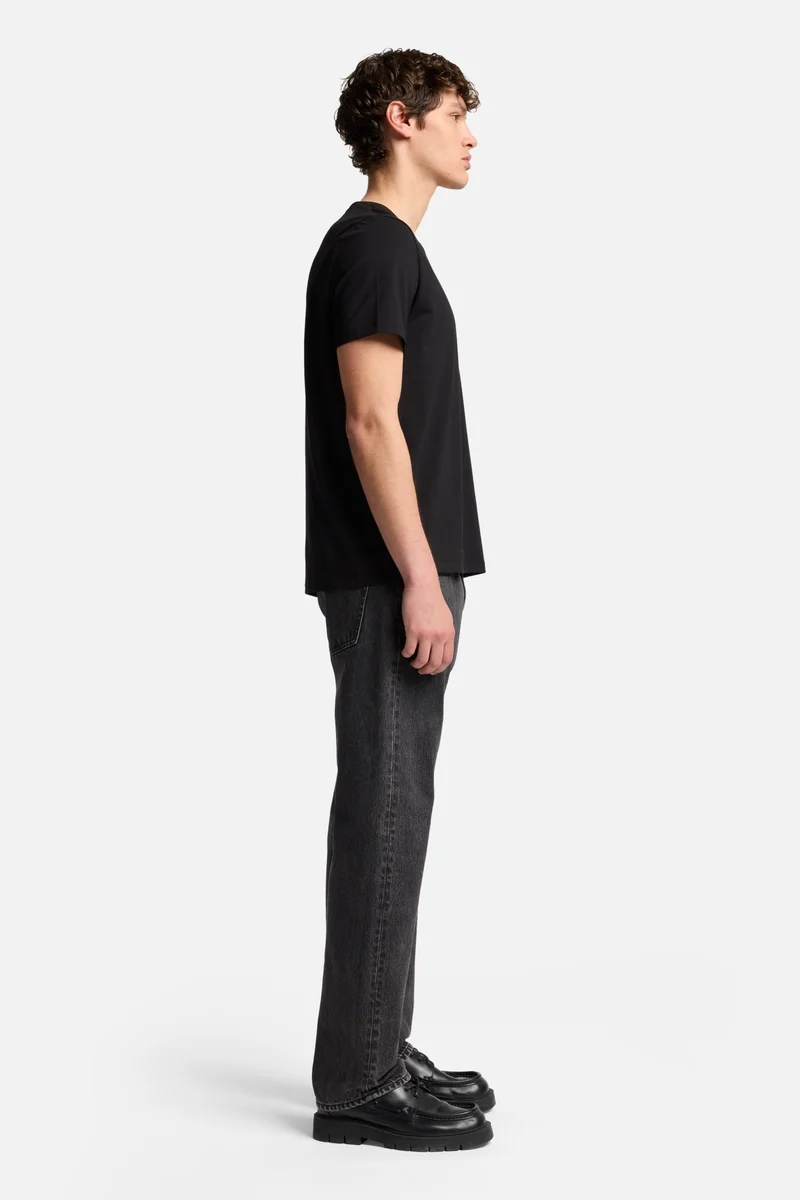 Luxe Performance V-Neck Tee in Black