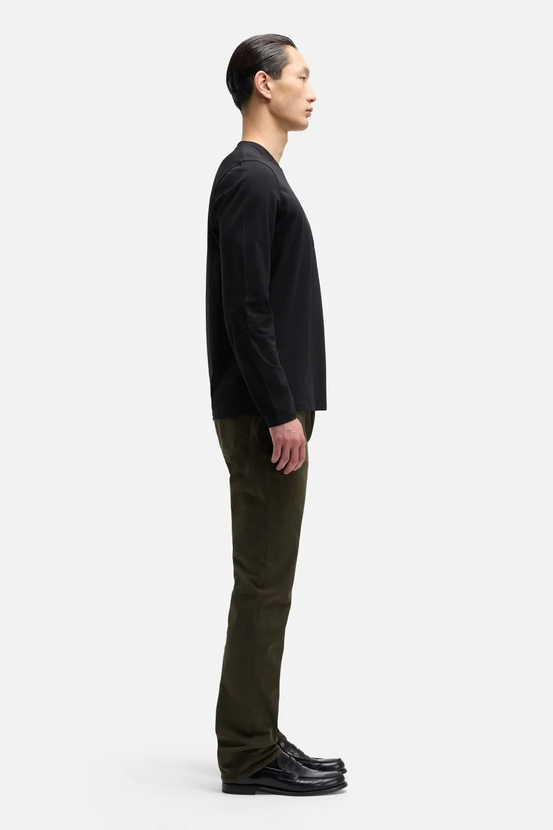 Luxe Performance Long Sleeve Tee in Black