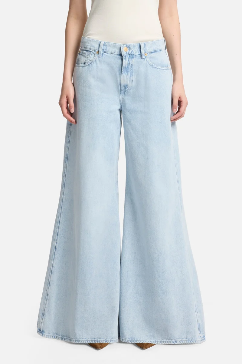 Willow Palazzo Wide Leg in Clean Slate