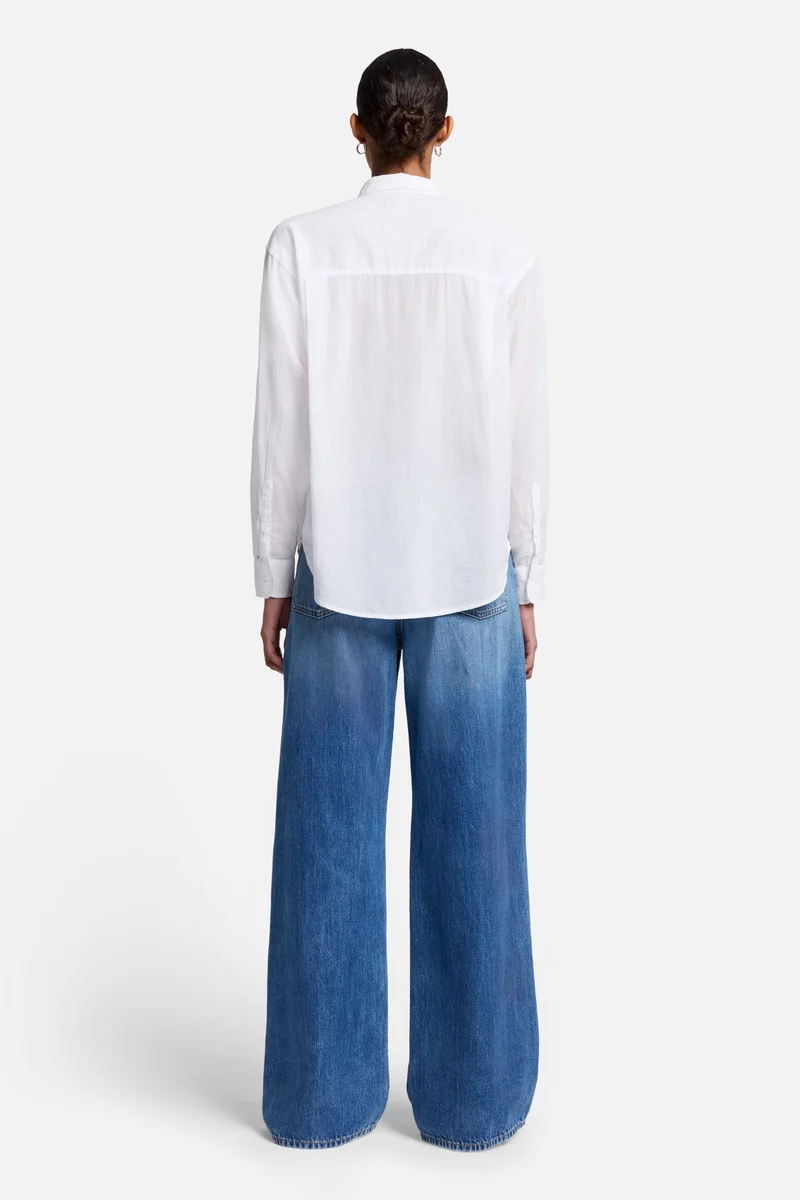Classic Button Up Shirt in White