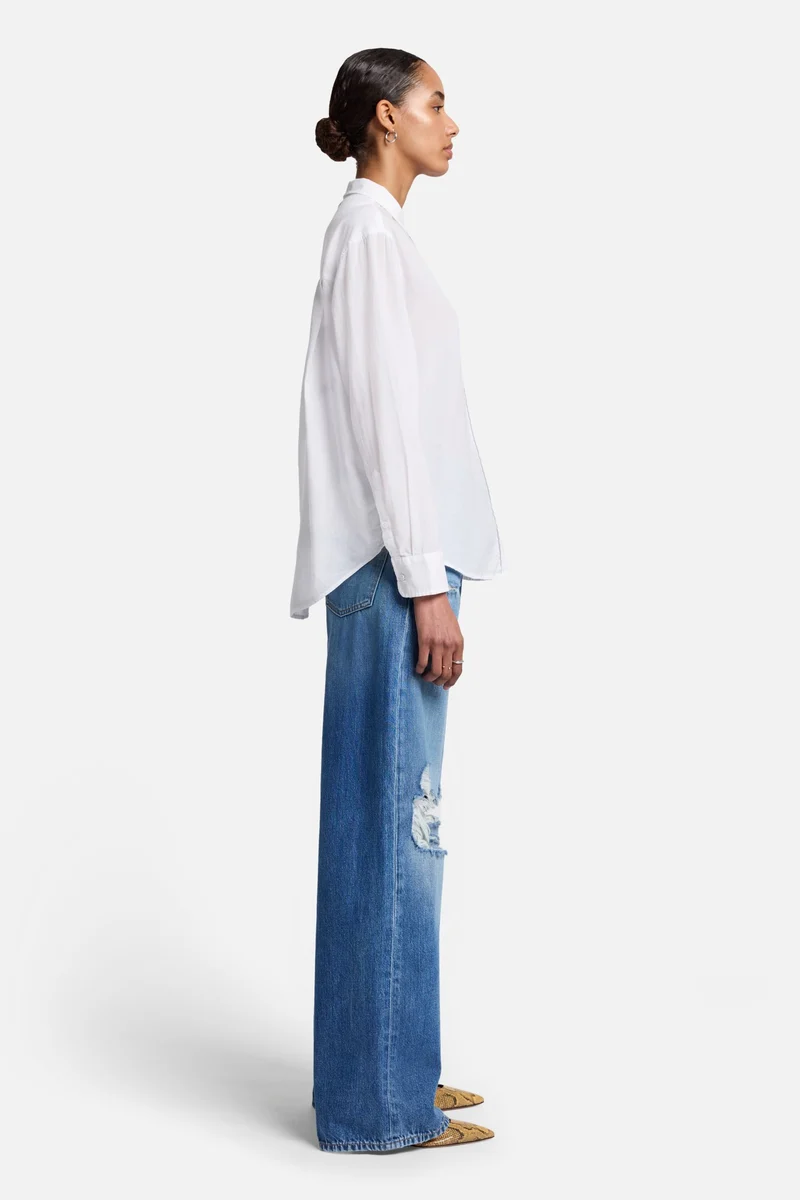 Classic Button Up Shirt in White