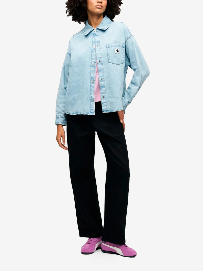 W' Giacca Camicia 'Alta' in denim blu chiaro