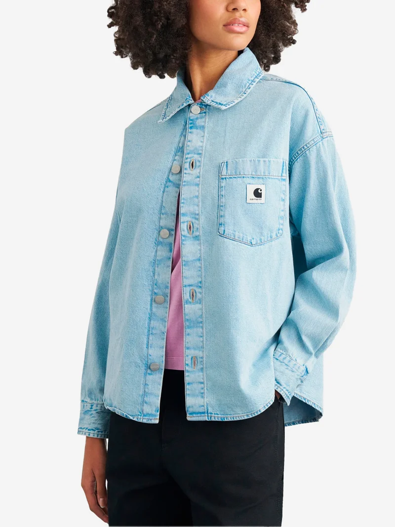 W' Giacca Camicia 'Alta' in denim blu chiaro