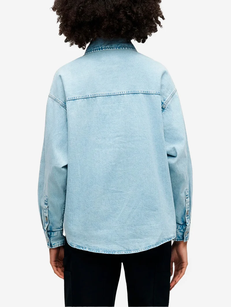 W' Giacca Camicia 'Alta' in denim blu chiaro
