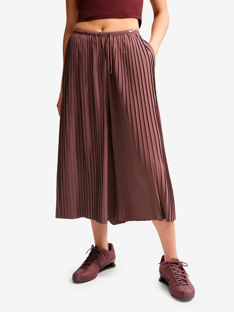 Pantaloni Culotte Oversize in Taffetà