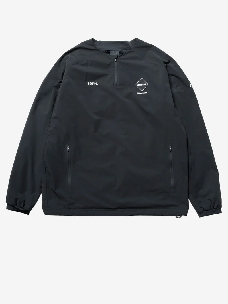 Maglia in taffetà tecnico Thermal a mezza zip