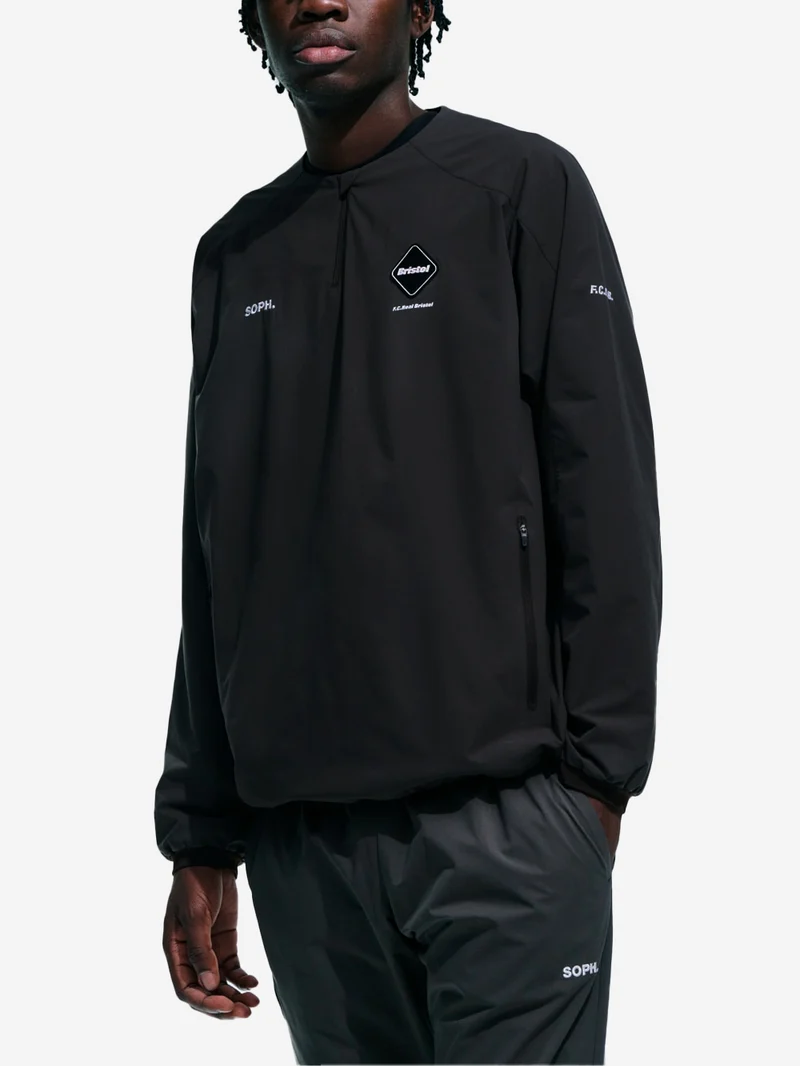 Maglia in taffetà tecnico Thermal a mezza zip