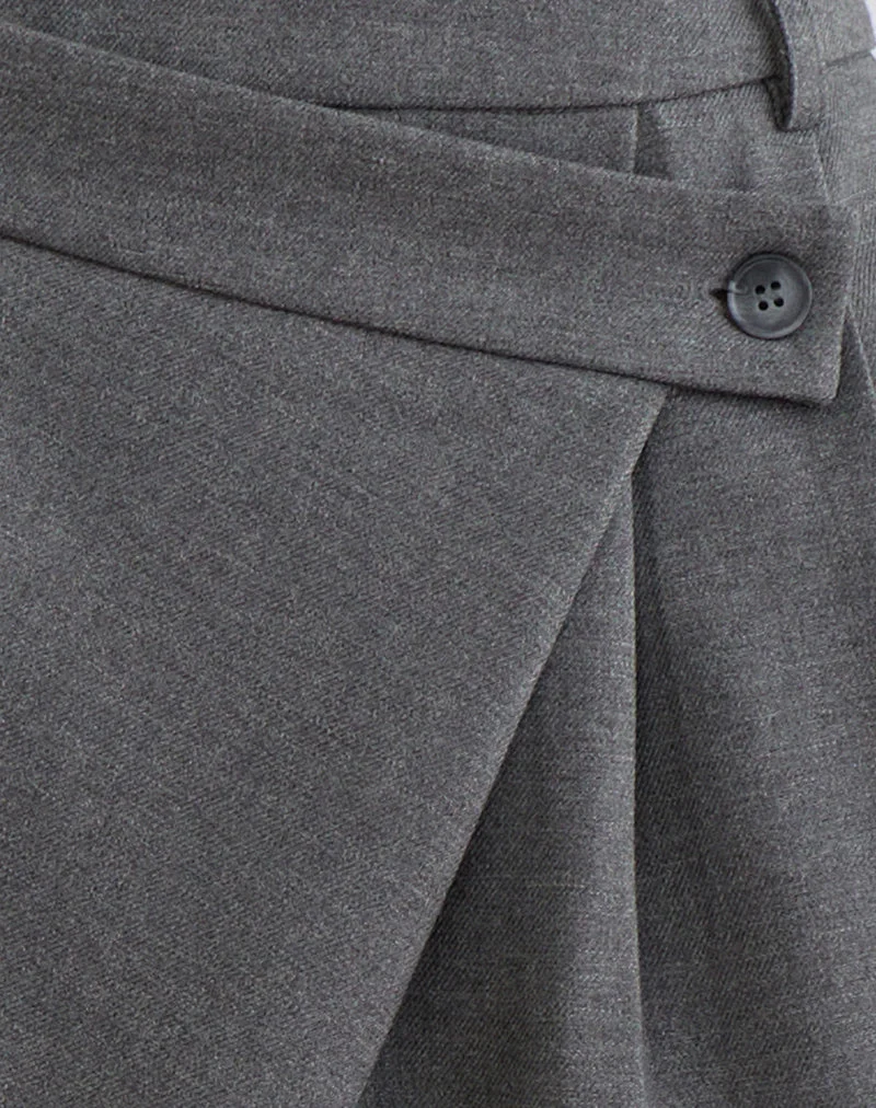 Kanna Asymmetrische Hose in Tailoring Charcoal