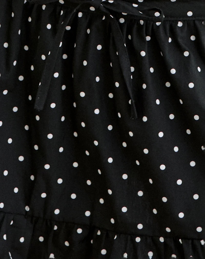 Yasumi Minirock in Basic Polka Schwarz