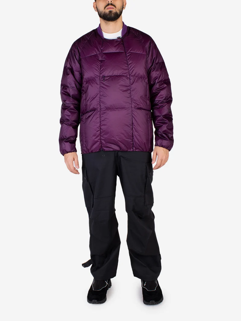 Giacca termica PrimaLoft viola con zip laterali