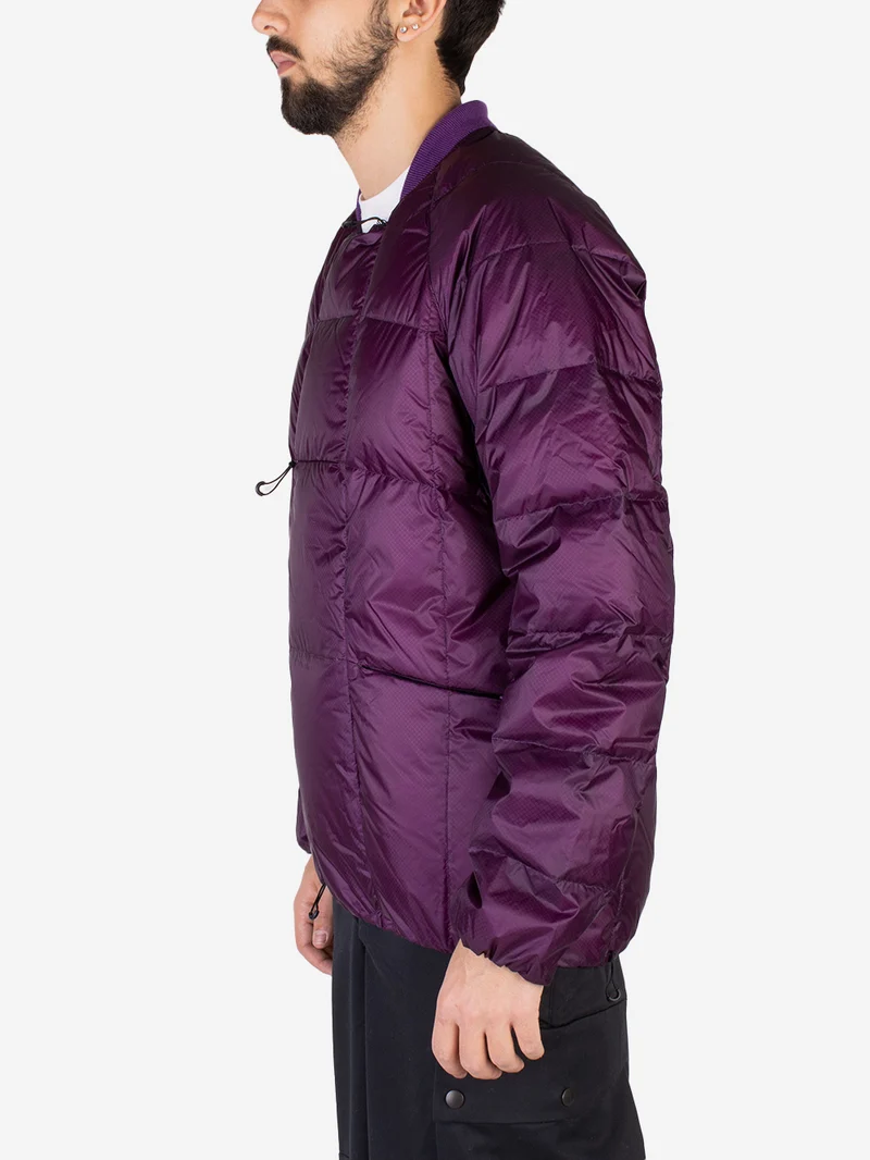 Giacca termica PrimaLoft viola con zip laterali