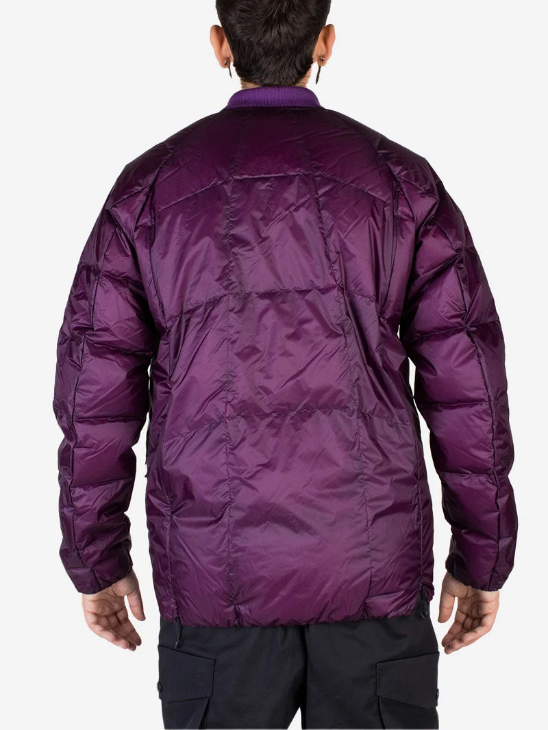 Giacca termica PrimaLoft viola con zip laterali