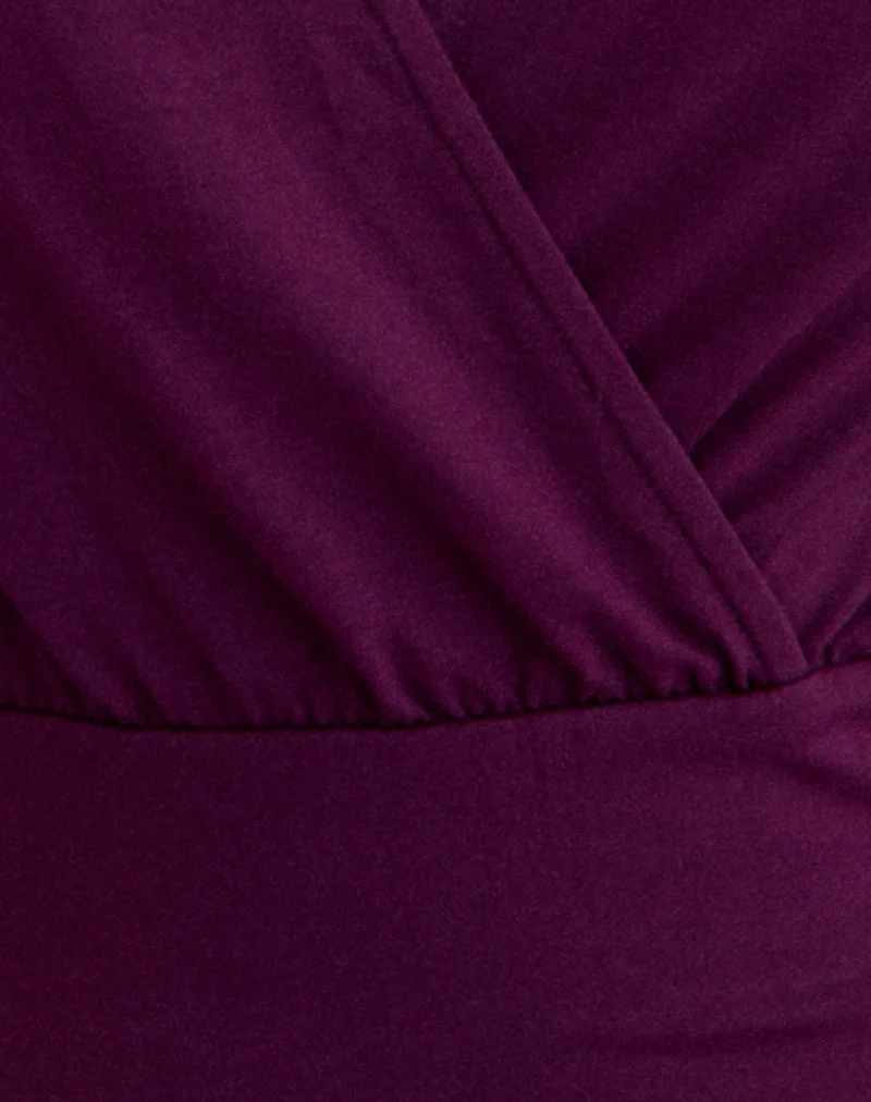 Sheon Langarm-Oberteil aus Rayon-Jersey, Farbe: Fig