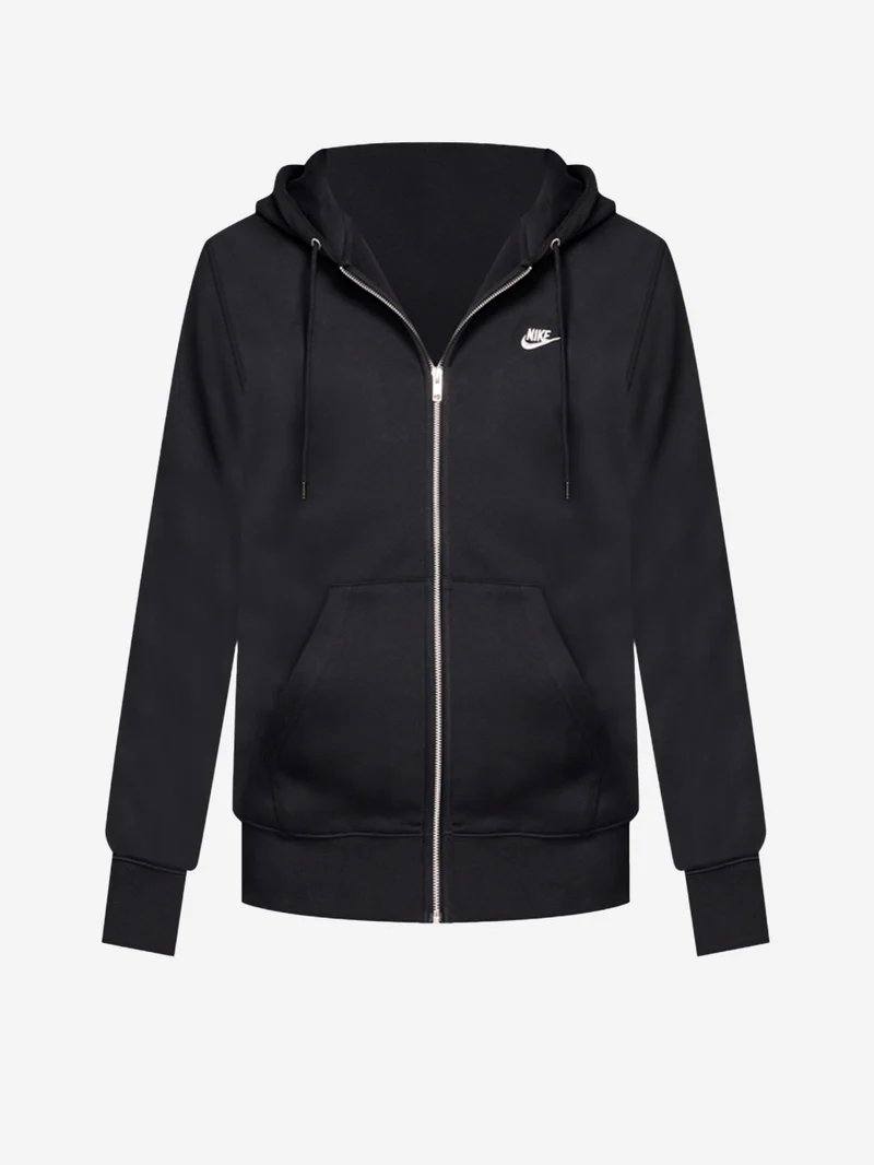 Felpa con cappuccio e zip a tutta lunghezza in fleece