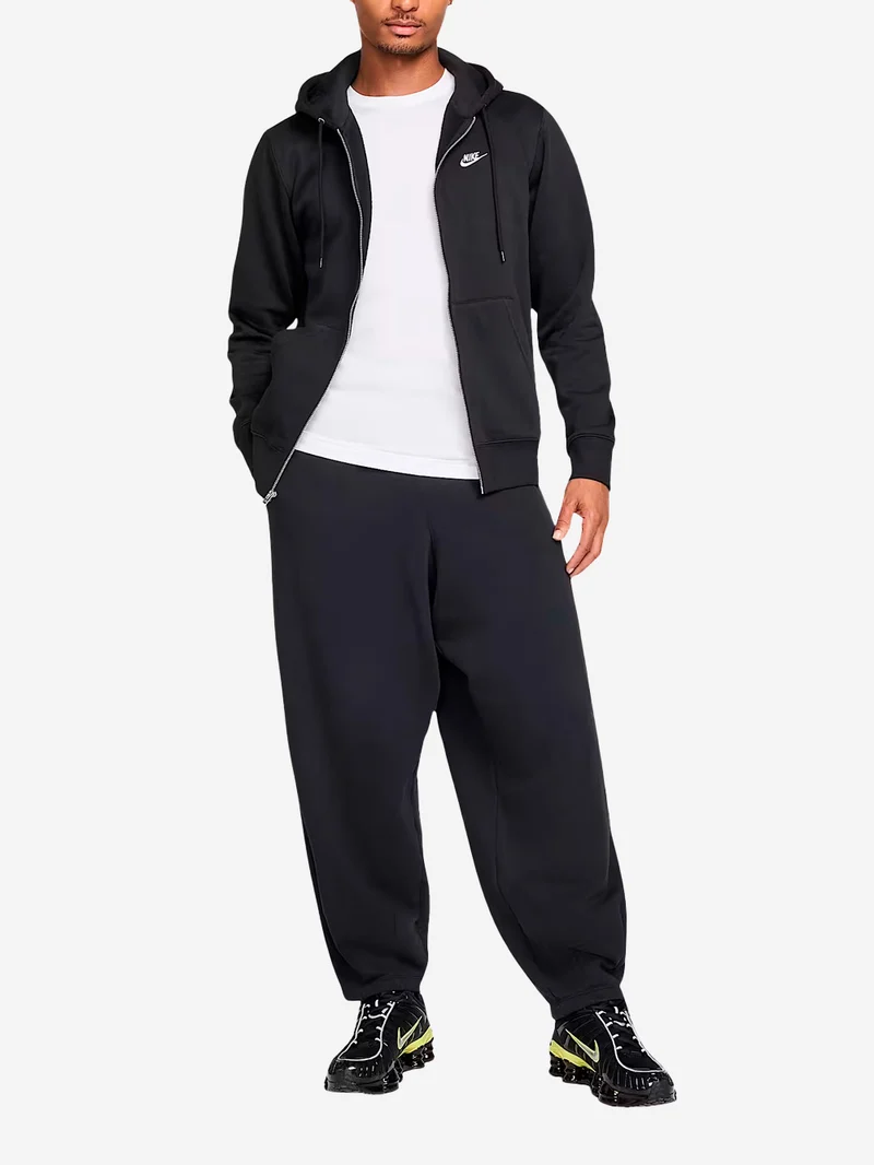 Felpa con cappuccio e zip a tutta lunghezza in fleece