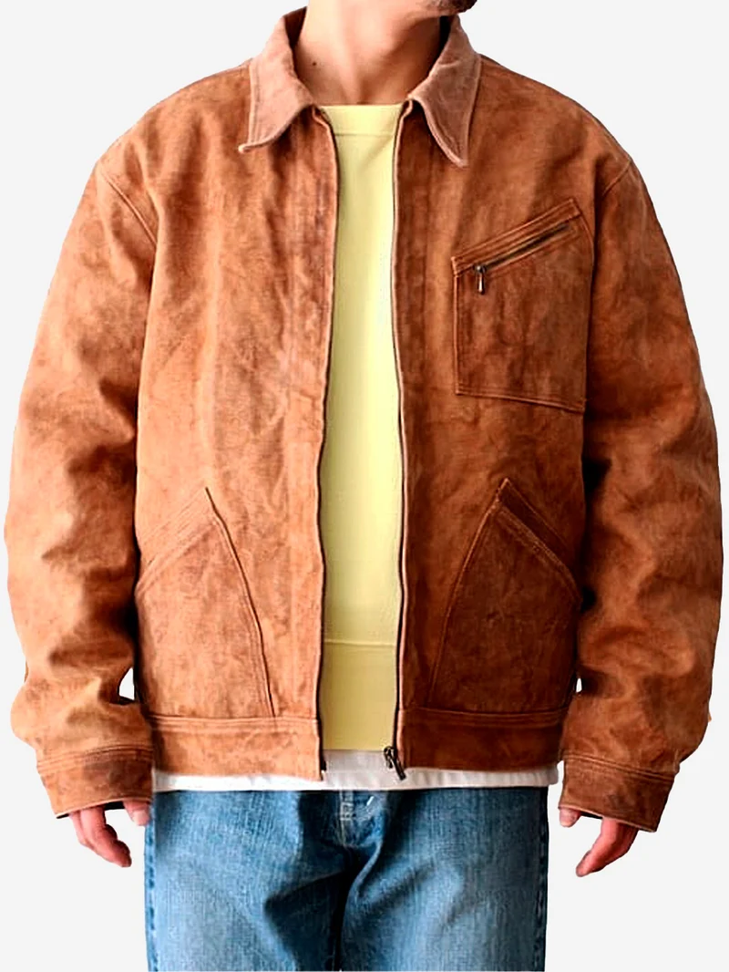 Giacca workwear Duck Canvas Kakishibu Dye Brown