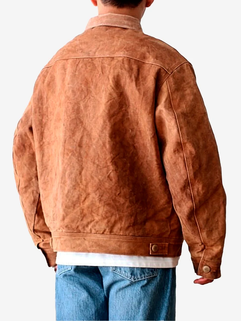 Giacca workwear Duck Canvas Kakishibu Dye Brown