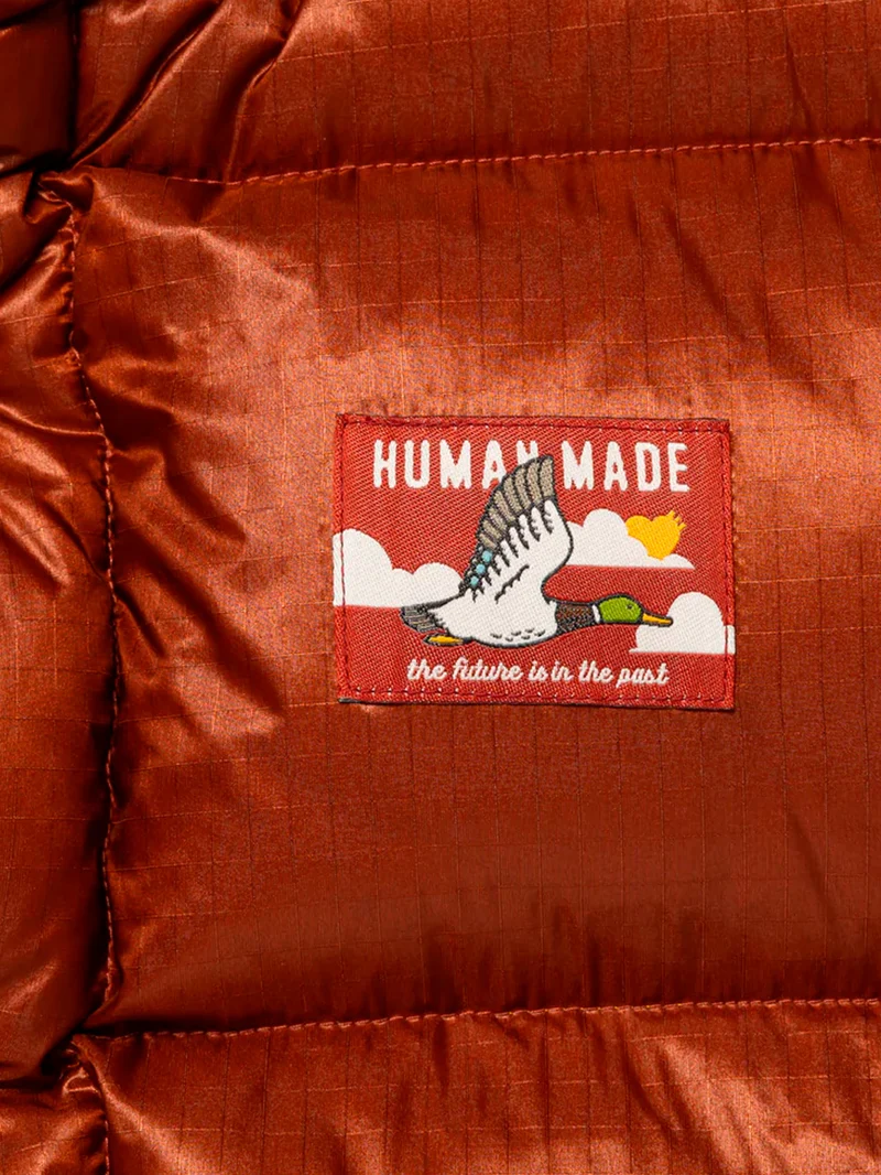 Gilet rosso reversibile in piumino