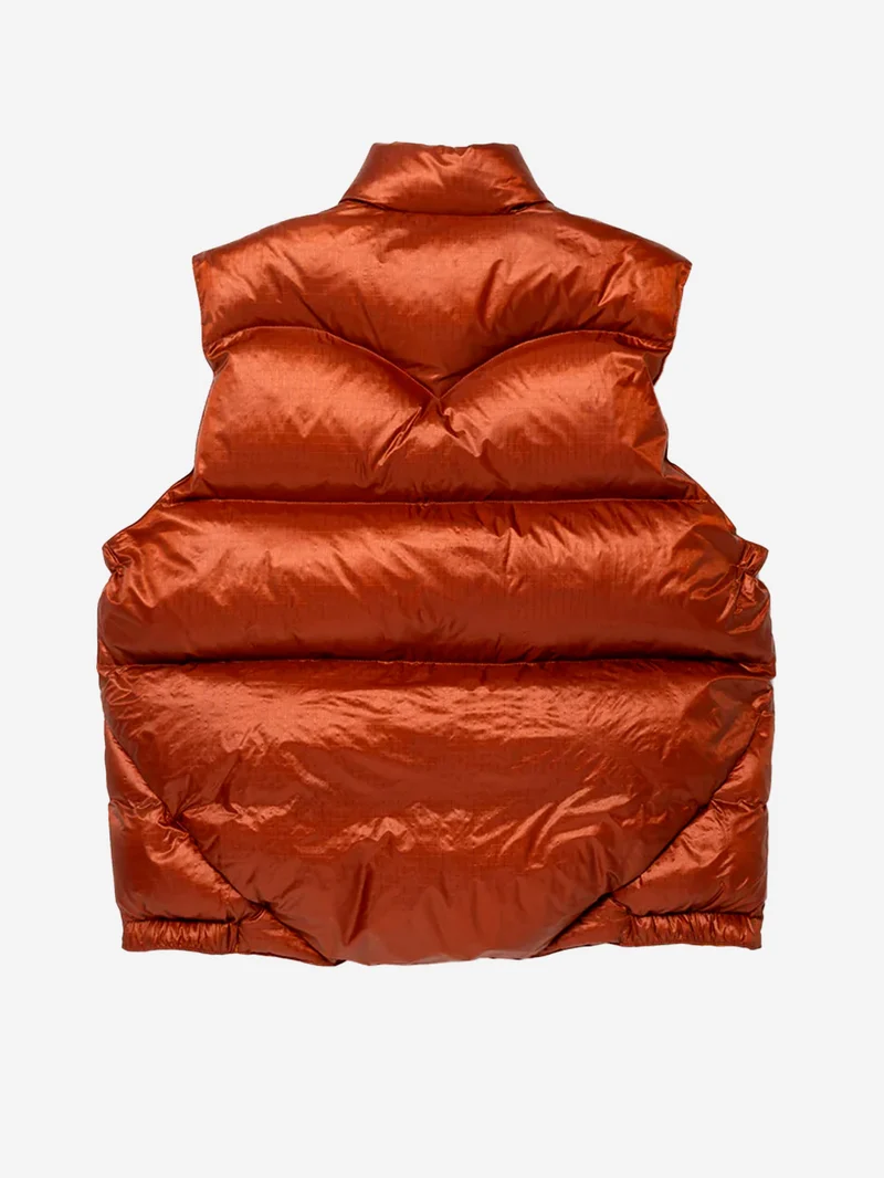 Gilet rosso reversibile in piumino