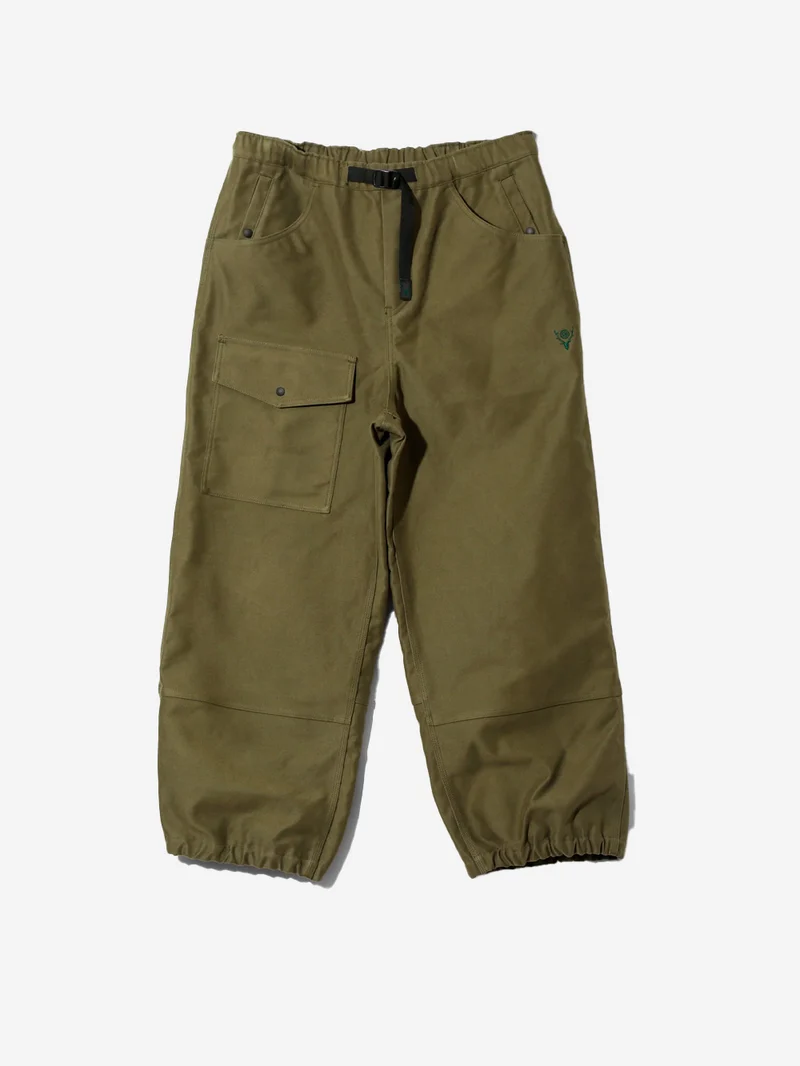 Pantaloni Belted OPP in cotone spazzolato