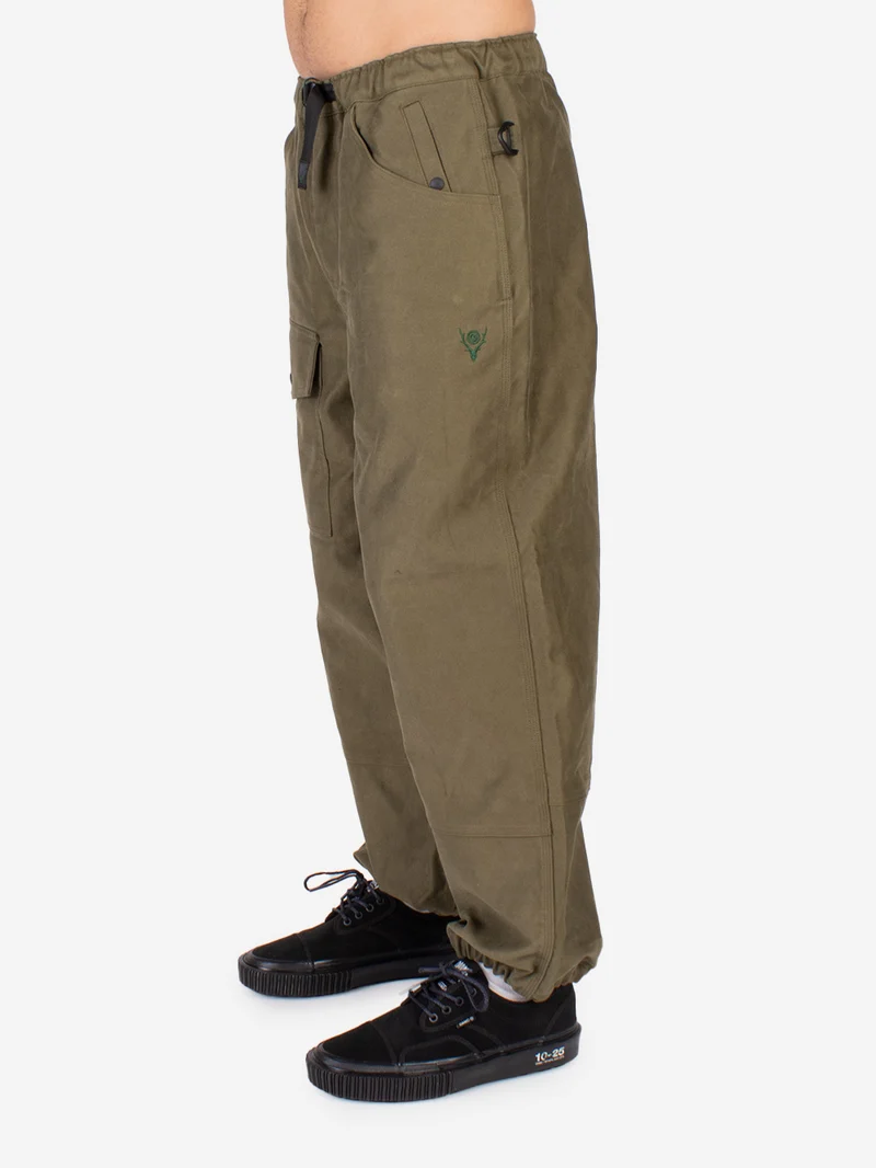 Pantaloni Belted OPP in cotone spazzolato