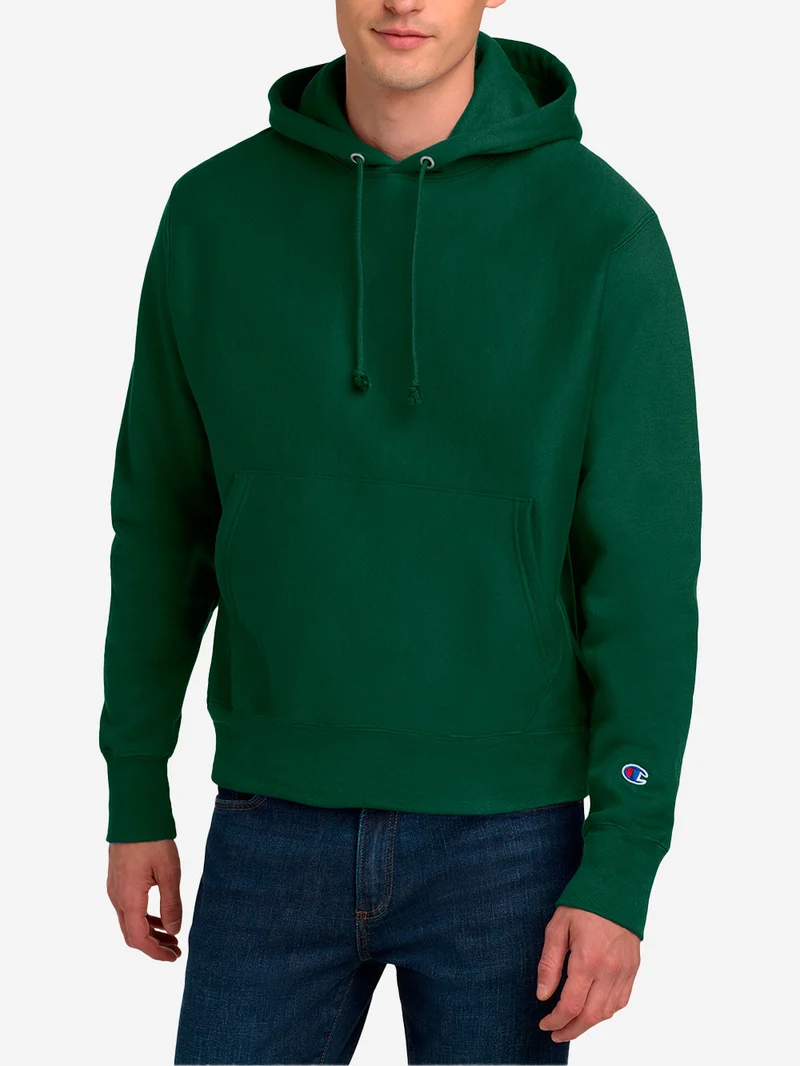 Hoodie verde Reverse Weave Made in USA