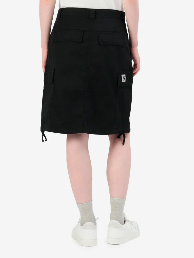 W Gonna 'Kingston'nera in cotone con tasche cargo
