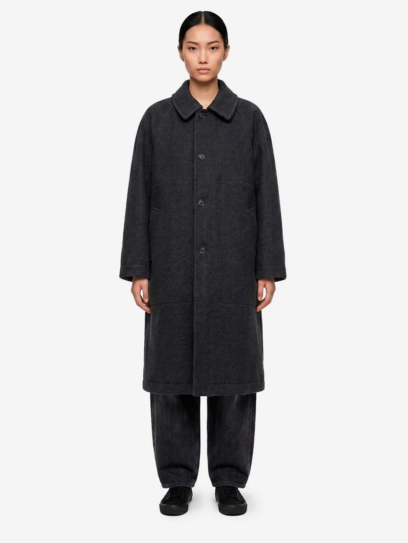 Trench coat reversibile Army in misto lana