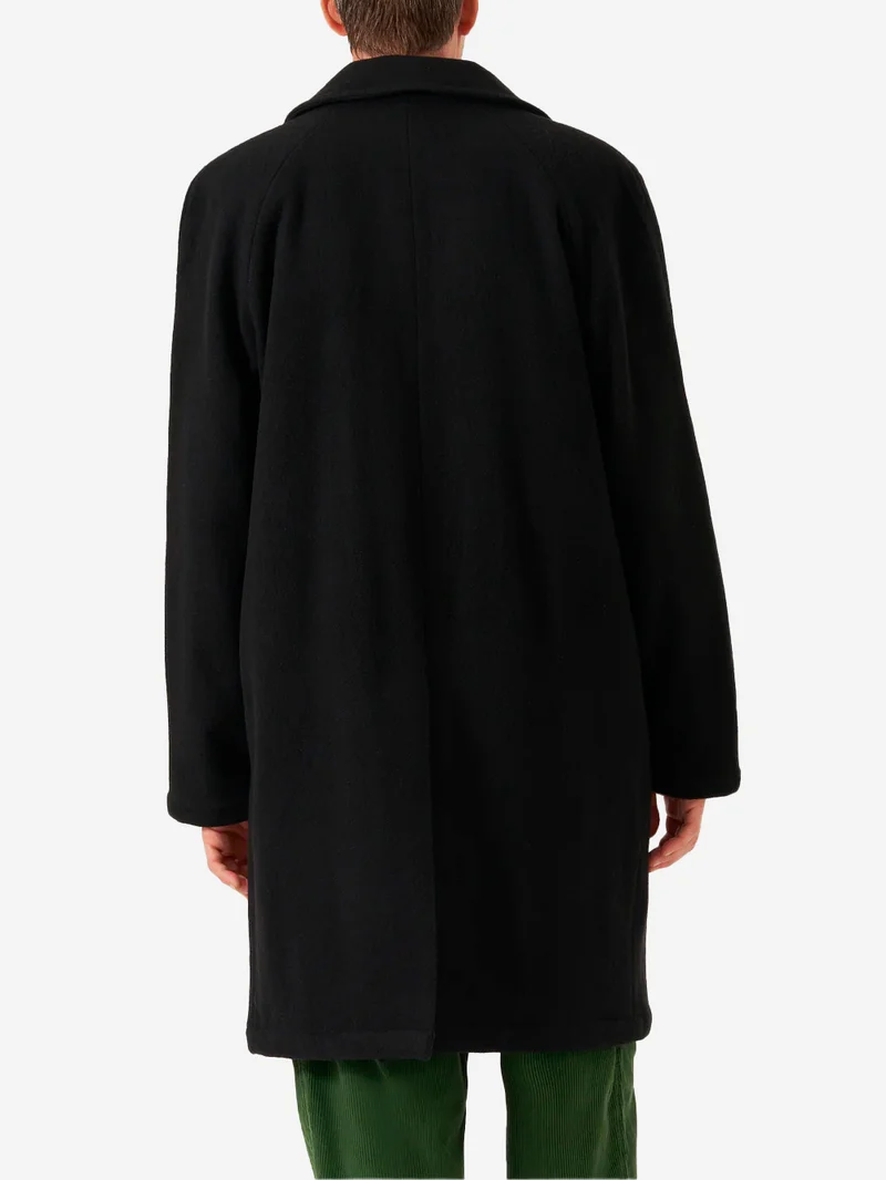 Cappotto nero in misto lana 'Manhatten'