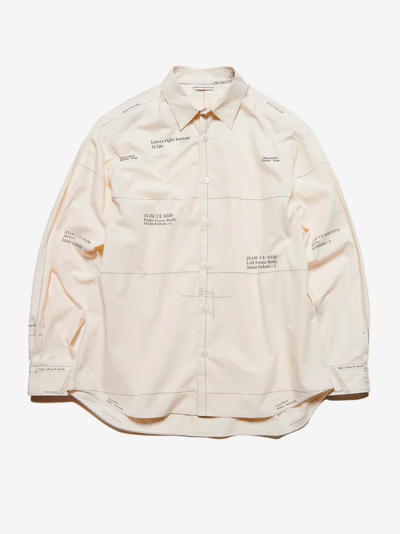 Camicia Map-Out avorio