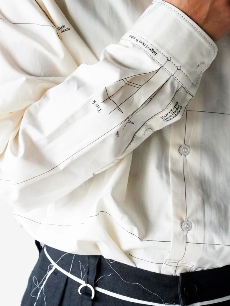 Camicia Map-Out avorio
