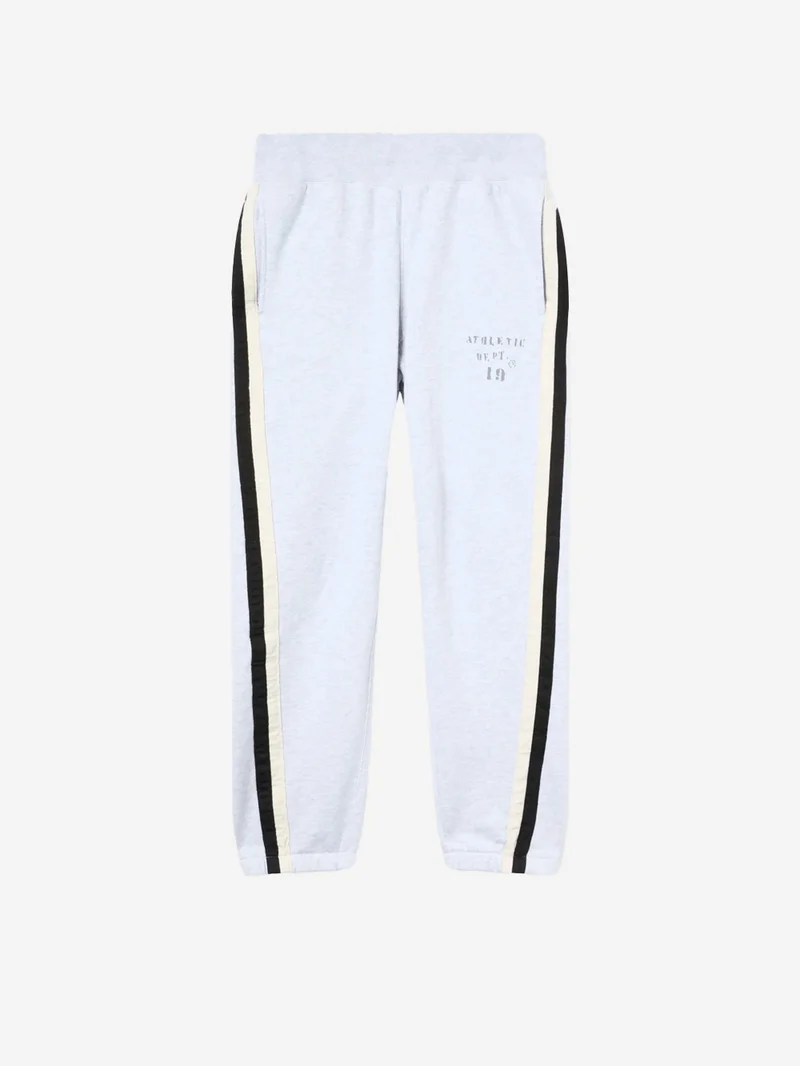 Joggers grigi 'Physical Education' con elastico alla caviglia