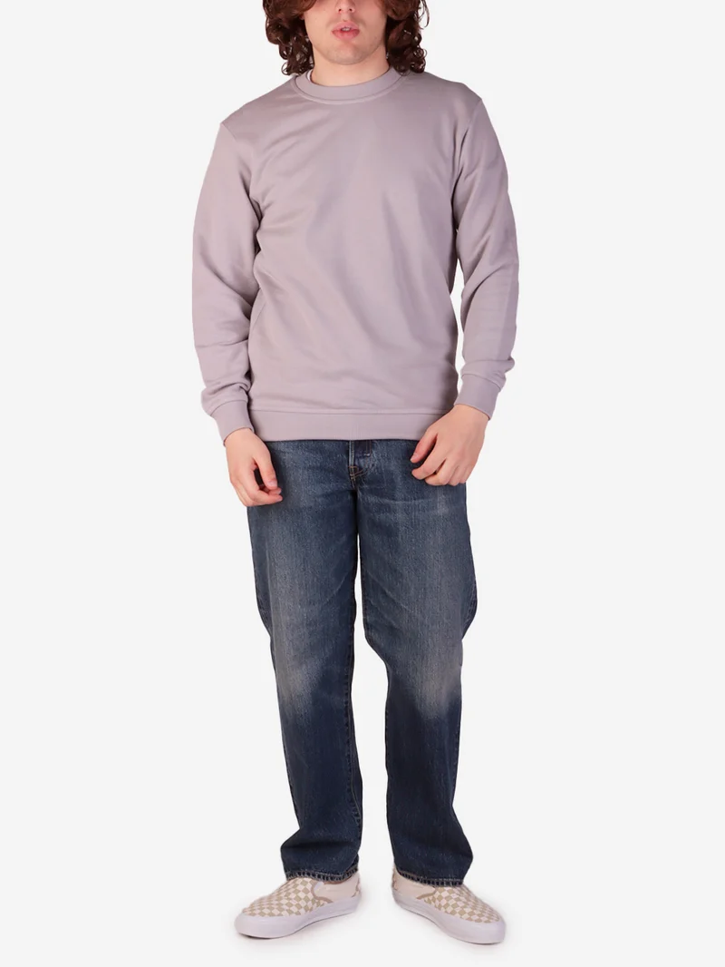 Felpa leggera in cotone grigia