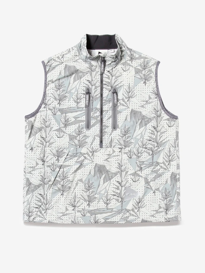 Gramicci x and Wander Gilet in nylon brushed