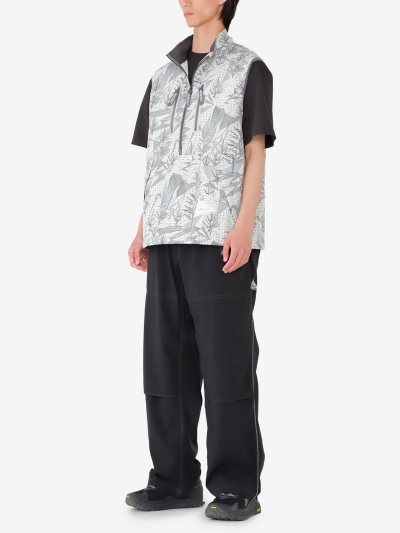 Gramicci x and Wander Gilet in nylon brushed