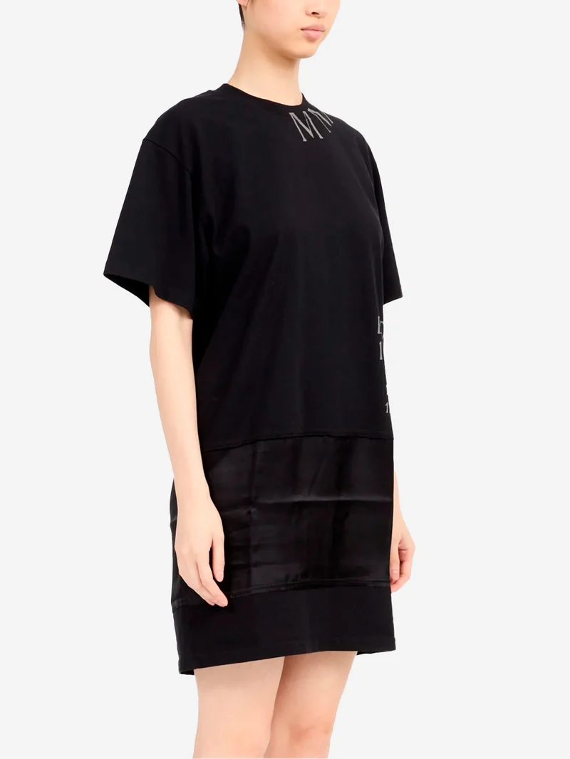 Mini dress nero con logo Numeric