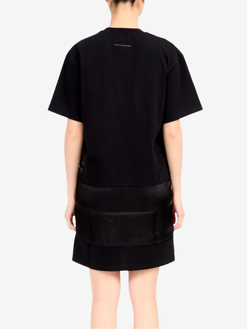 Mini dress nero con logo Numeric