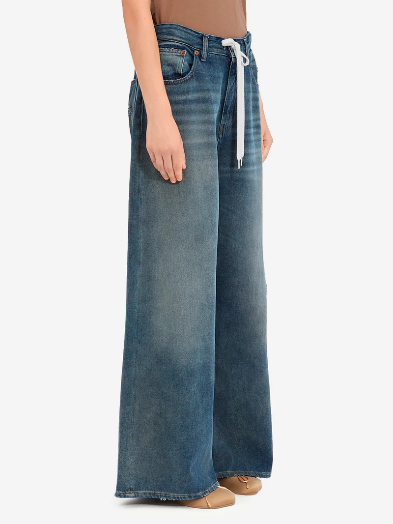 Jeans con coulisse 5 tasche