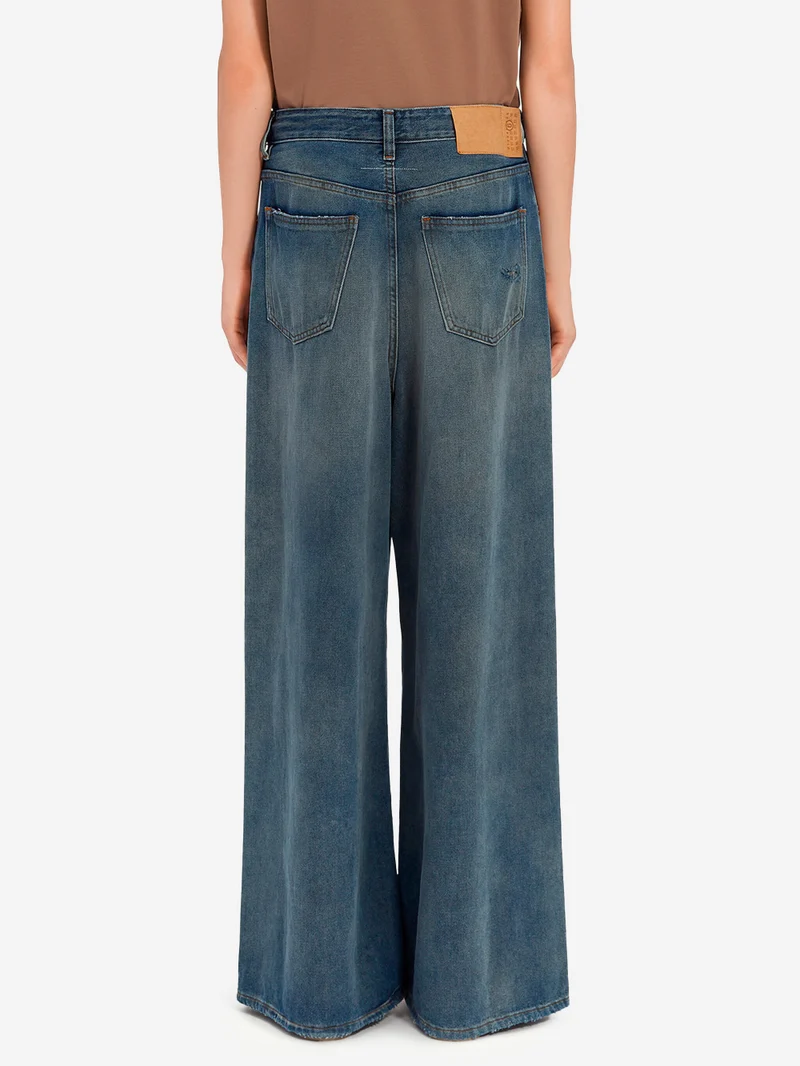 Jeans con coulisse 5 tasche