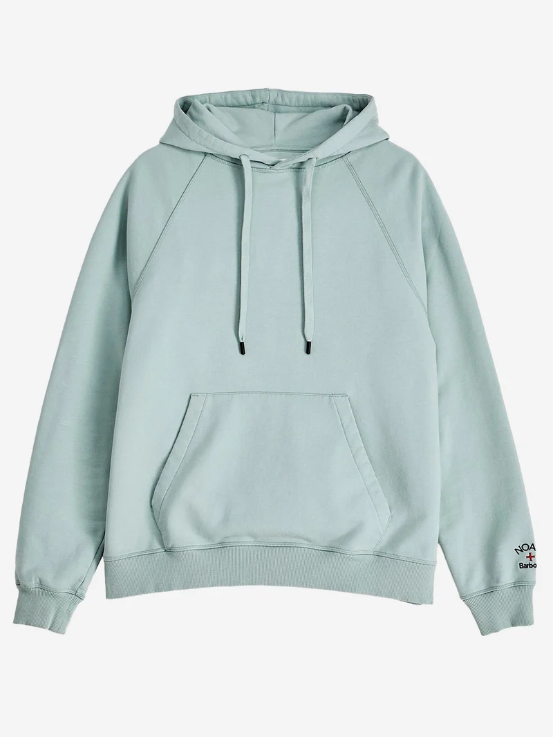 Felpa con cappuccio verde menta Barbour x Noah