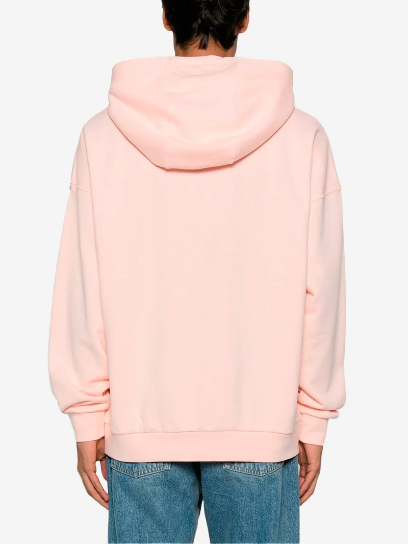 Felpa con cappuccio fleece rosa